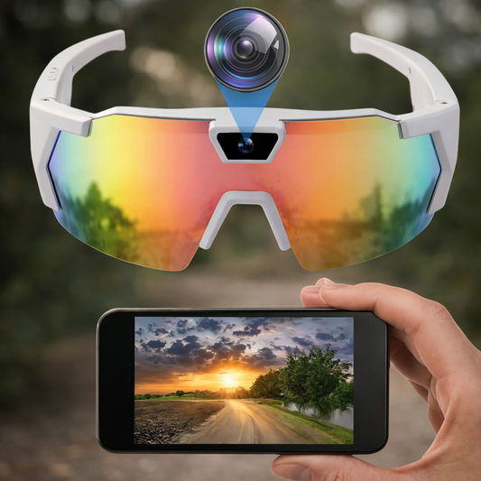 Sportowe okulary z funkcją nagrywania